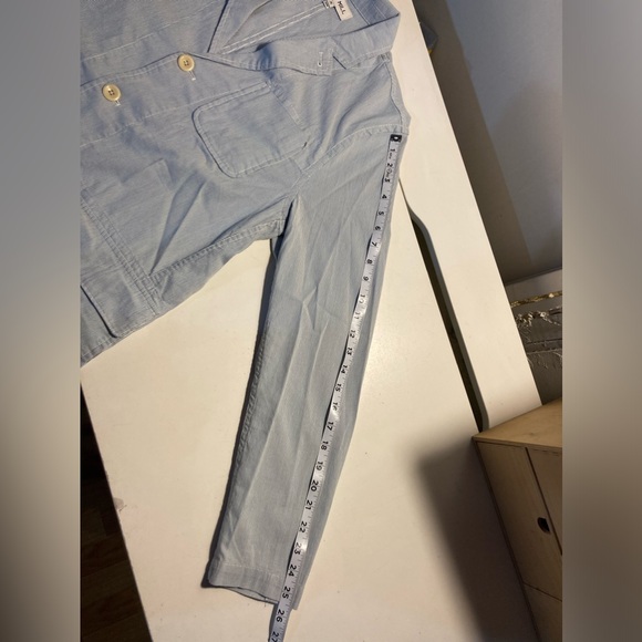 Alex Mill Men’s Striped Lightweight Jacket Button Closure 3 Pockets Sz Medium - Picture 15 of 15